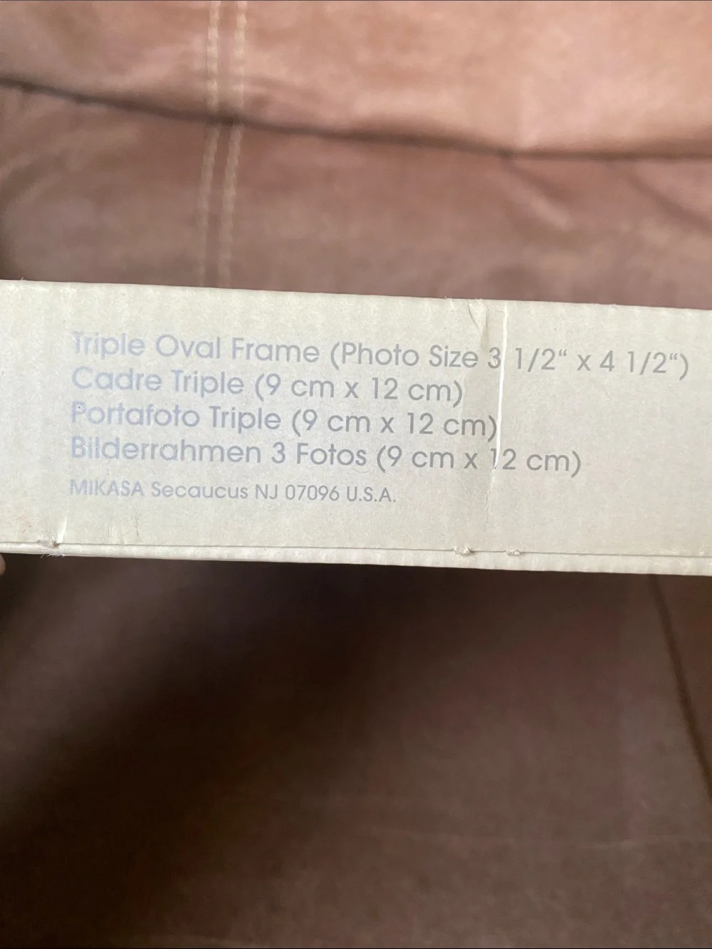Mikasa Ornate Triple-Opening Silver Tone Picture Frame